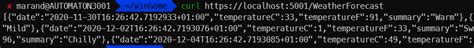 Windows 10 WSL cURL can't access localhost with error (Failed to.